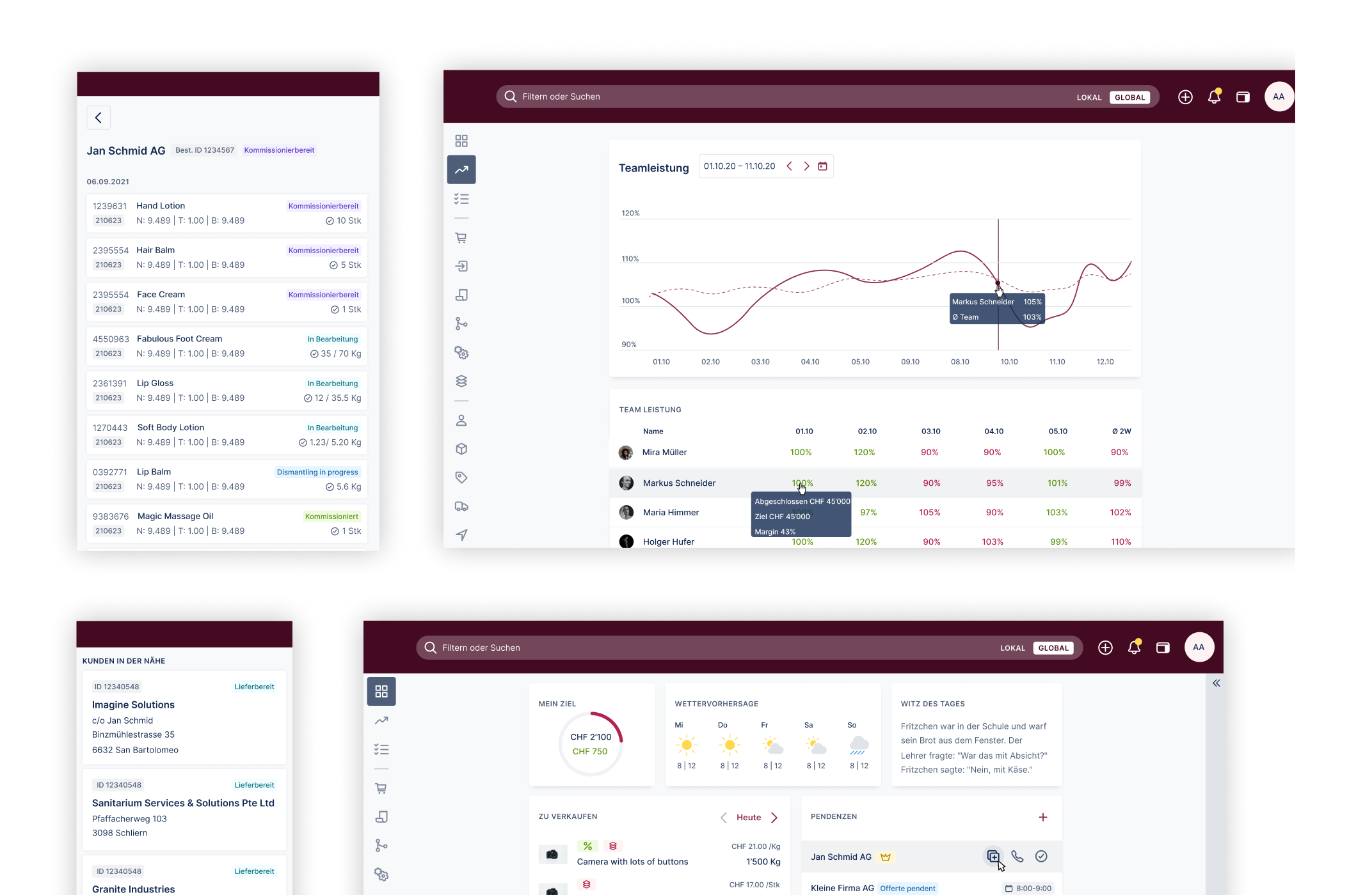 Meatico multiple screens